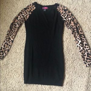 Form fitting sweat dress